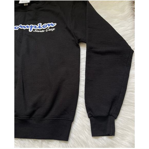 Champion Santa Cruz Men's Crewneck Pullover Black Sweater Size Small - EUC - Picture 3 of 11